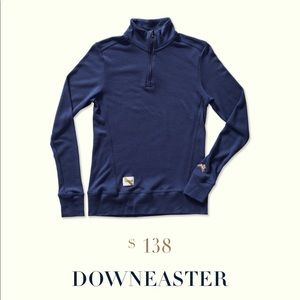 Tracksmith downeaster wool running pullover top